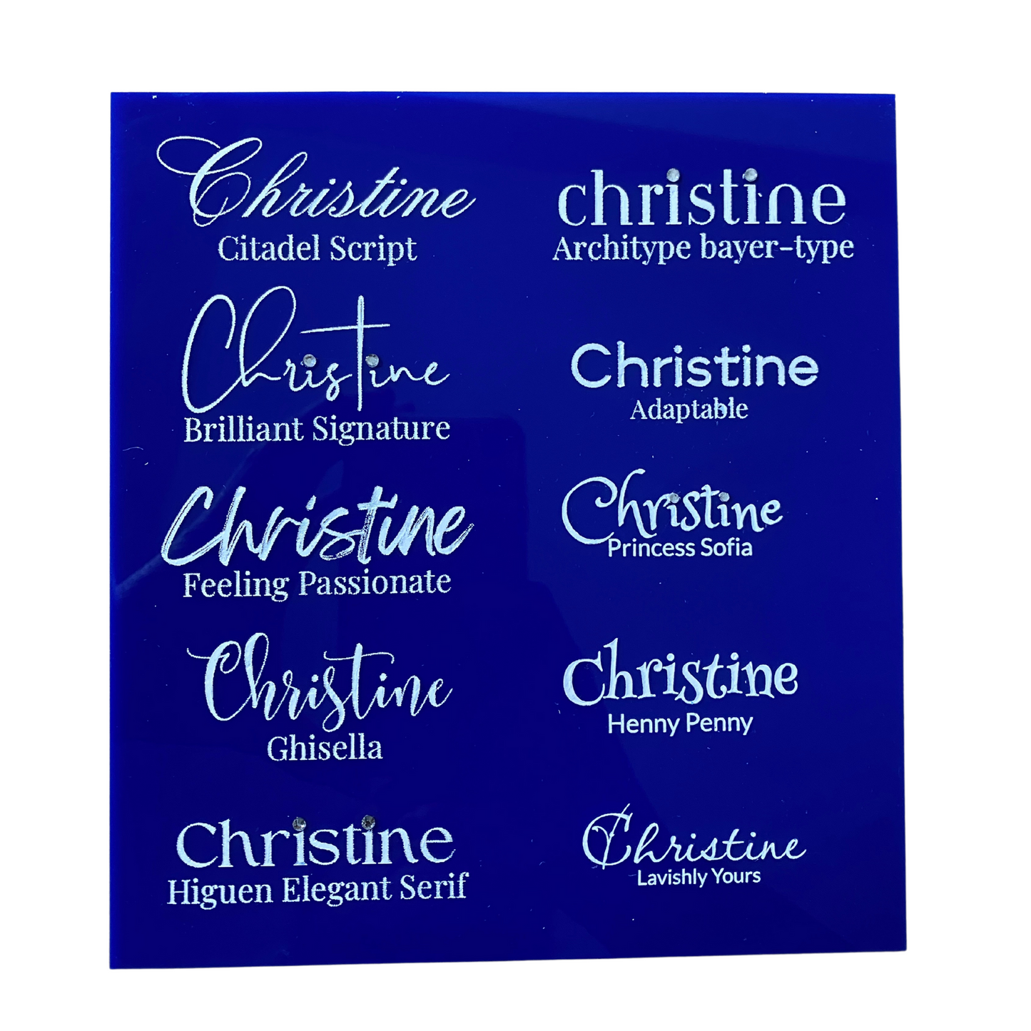 Laser Engraved Acrylic Bookmarks Personalized