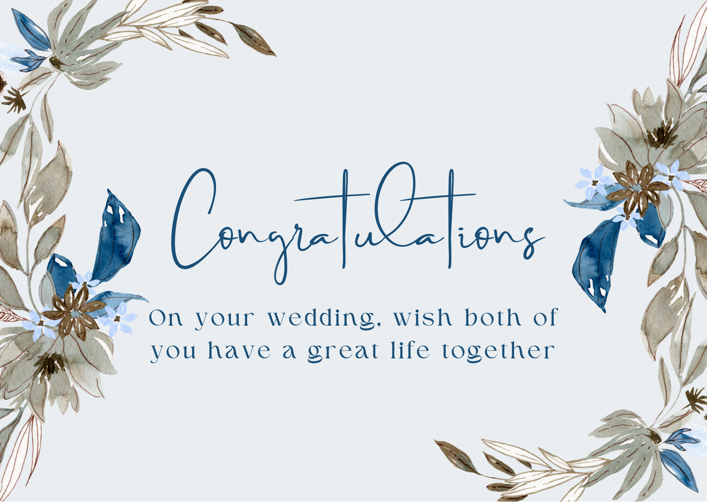 Congratulations Gift E-Card for Wedding Well Wishes