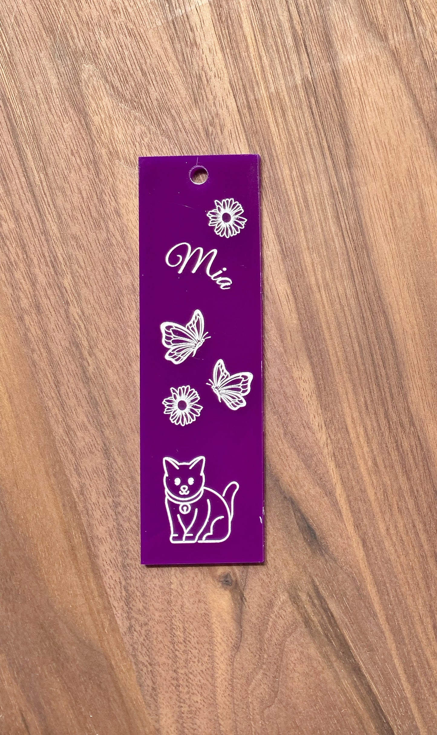 Laser Engraved Acrylic Bookmarks Personalized