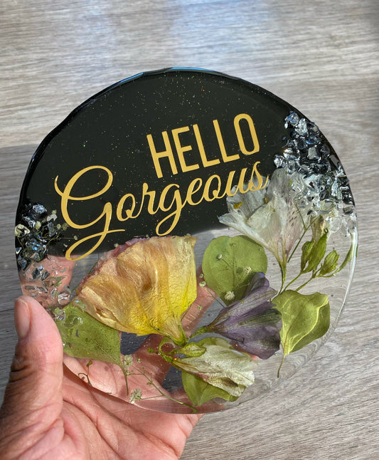 Hello Gorgeous Flower Preservation Resin Tray