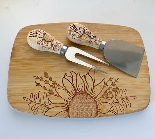 Mini Charcuterie Board and Knife Set