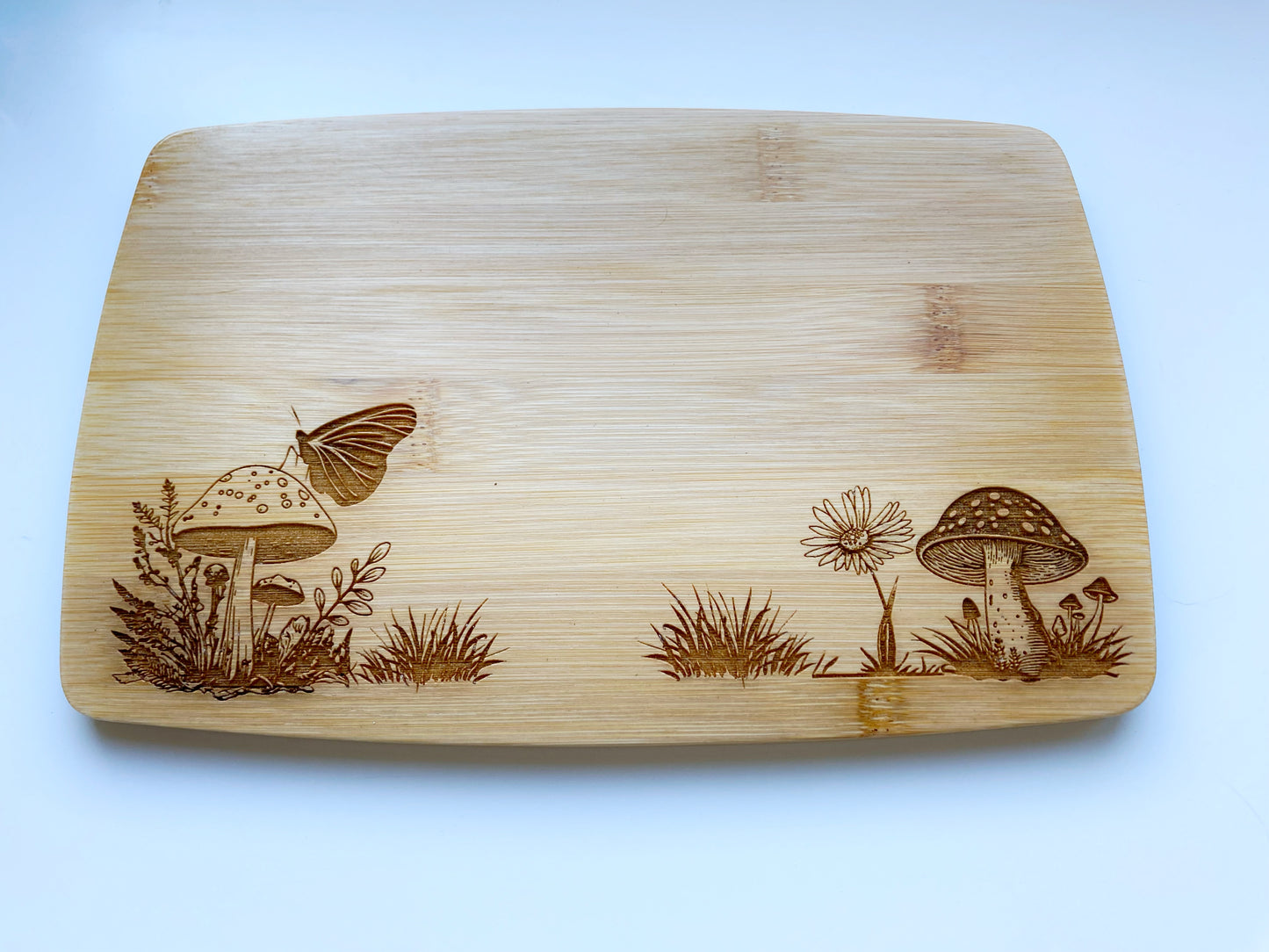 Engraved Bamboo Candle Board Tray