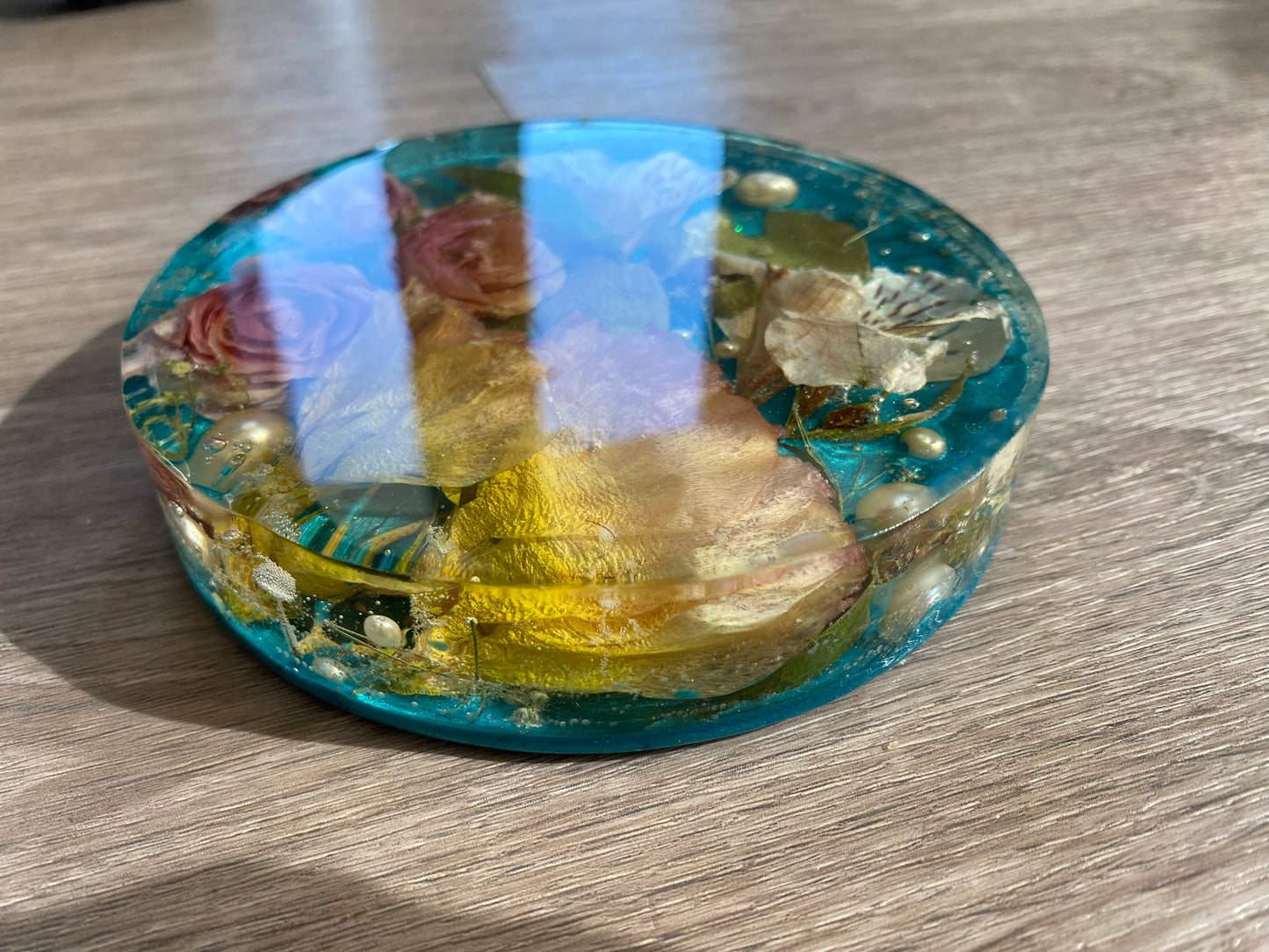 "Under the Sea" Resin Flower Preservation 3D Block