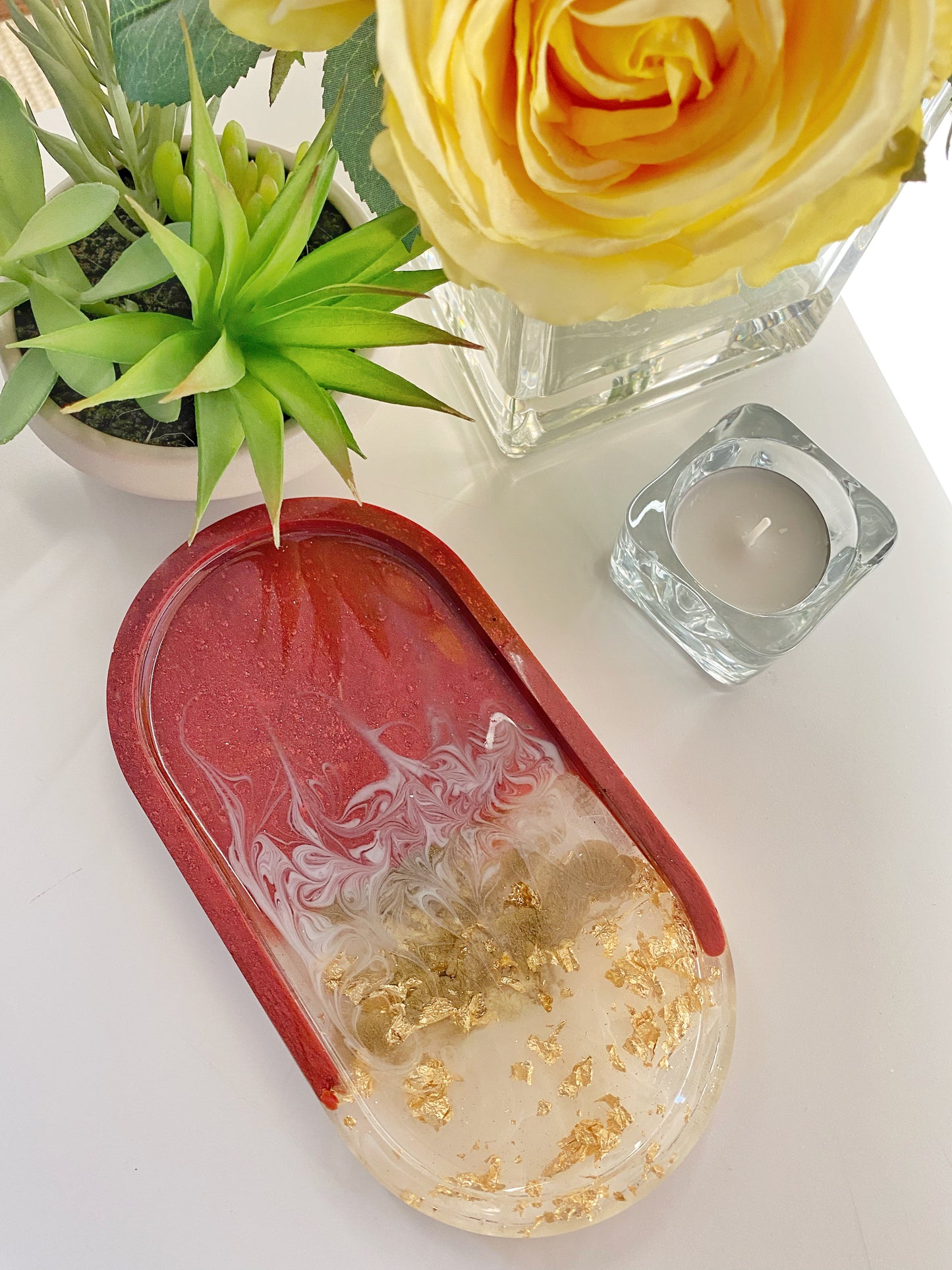 Oval Resin Organization Tray