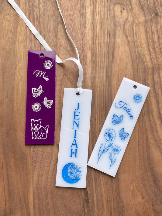 Laser Engraved Acrylic Bookmarks Personalized