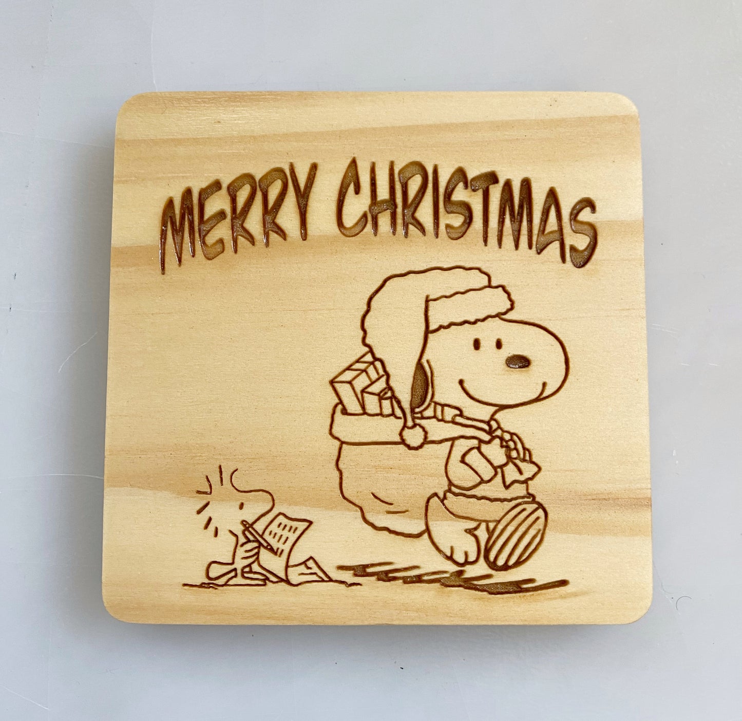 Snoopy, Woodstock and the Peanuts Gang Wood Coasters