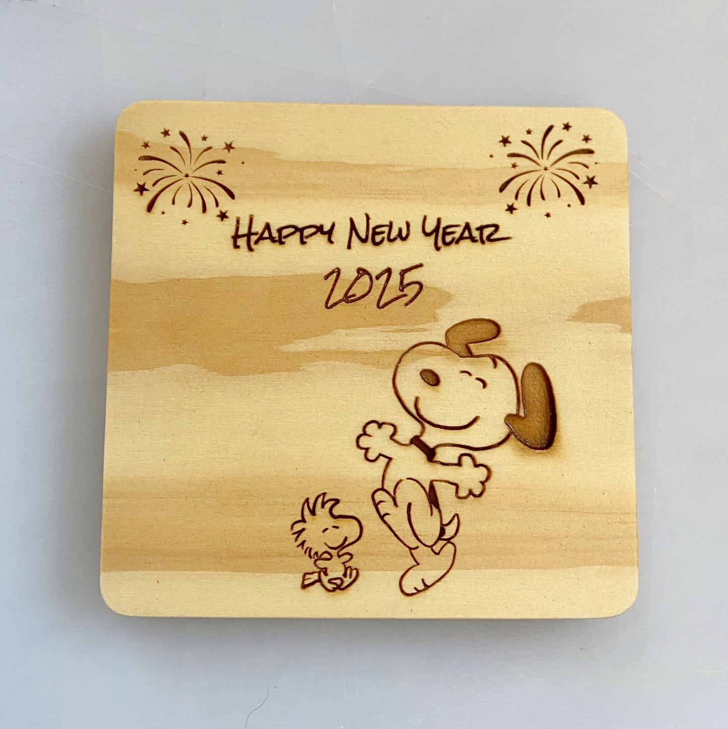 Snoopy, Woodstock and the Peanuts Gang Wood Coasters