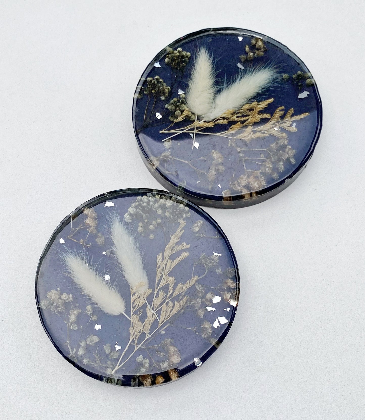 Preserved Flower Resin Coaster Table Decor