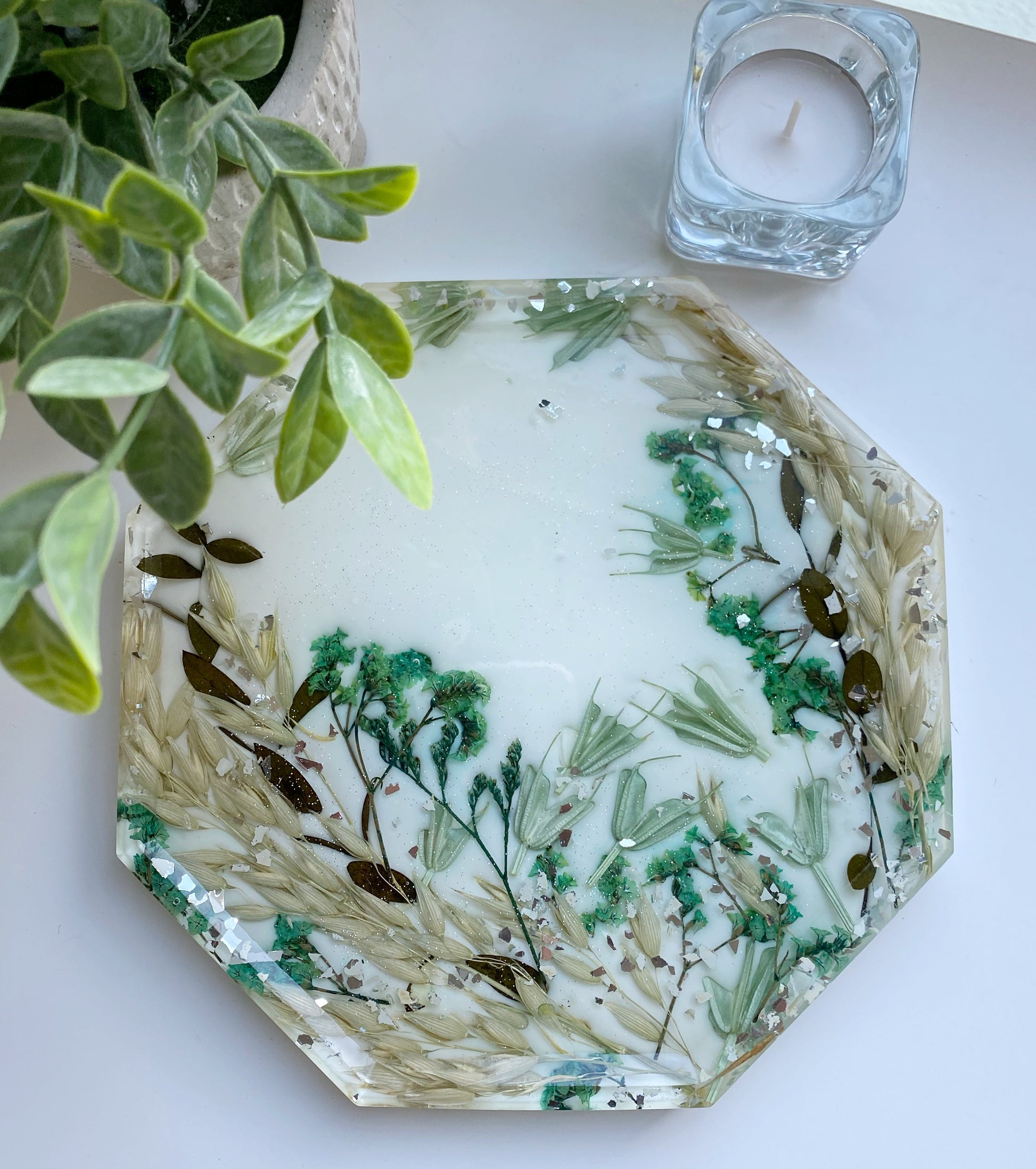 Resin Tray Table Decor Jewelry Accessory Candle Holder Bridal Party Thank You GIft