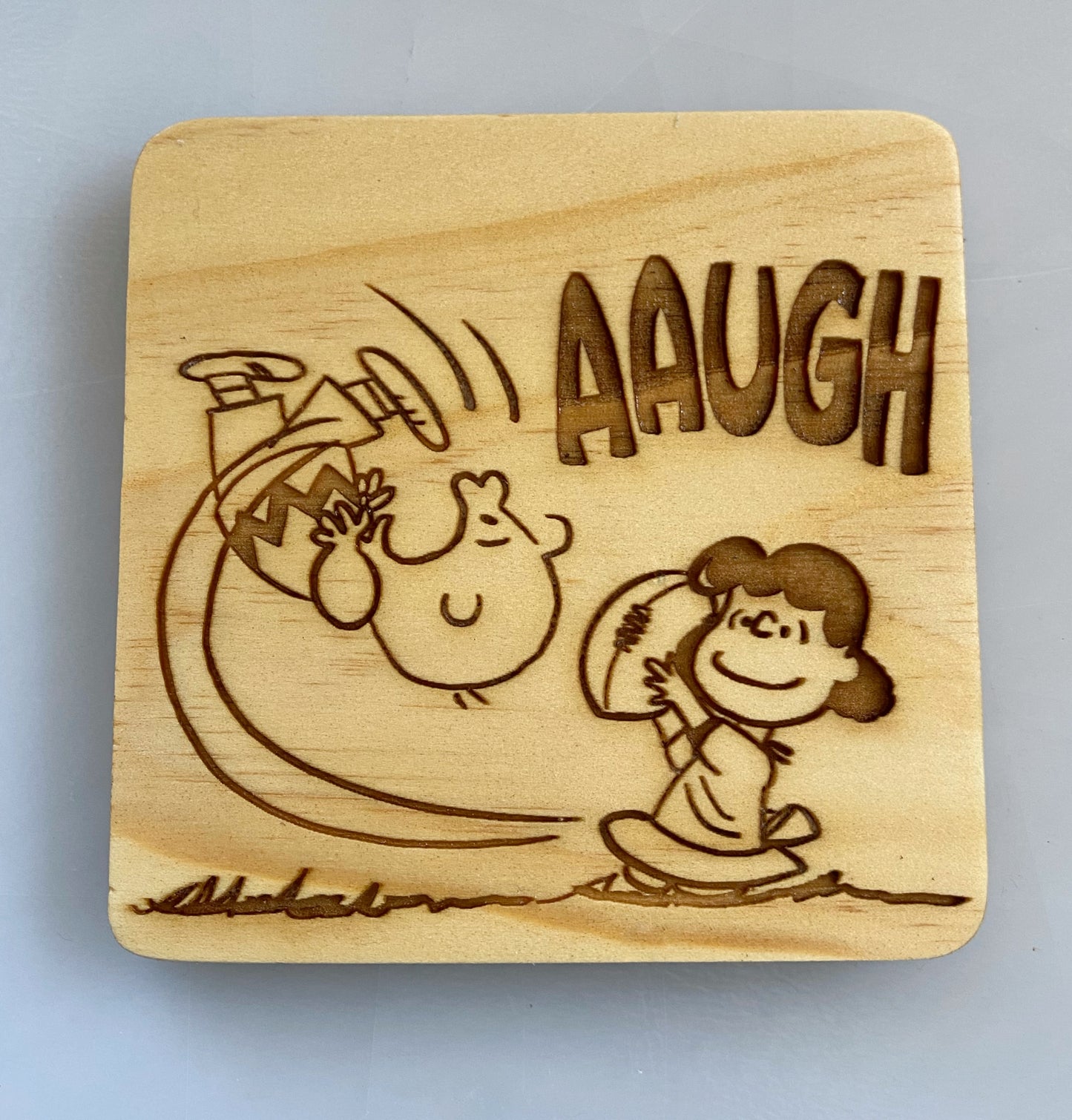 Snoopy, Woodstock and the Peanuts Gang Wood Coasters