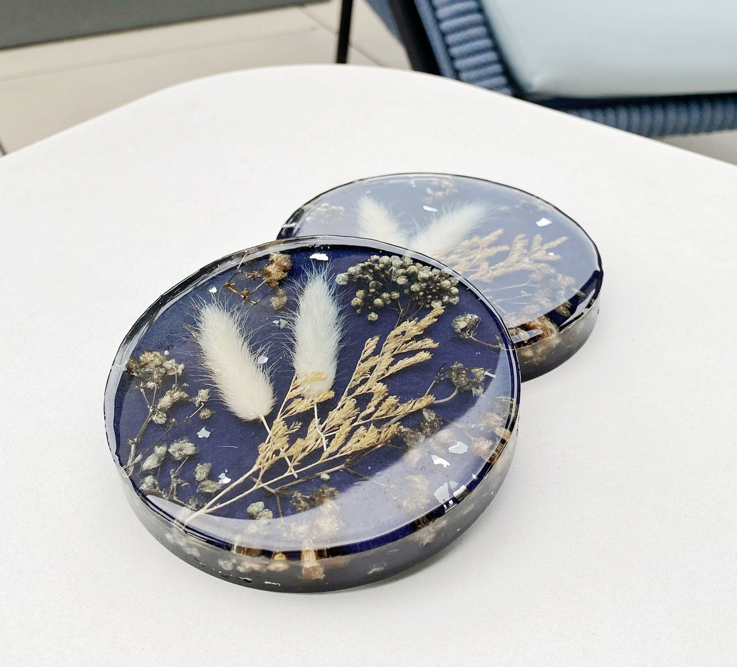 Nature Inspired Resin Coaster Garden Decor