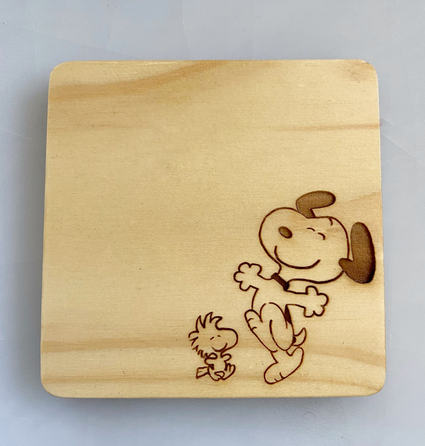 Snoopy, Woodstock and the Peanuts Gang Wood Coasters