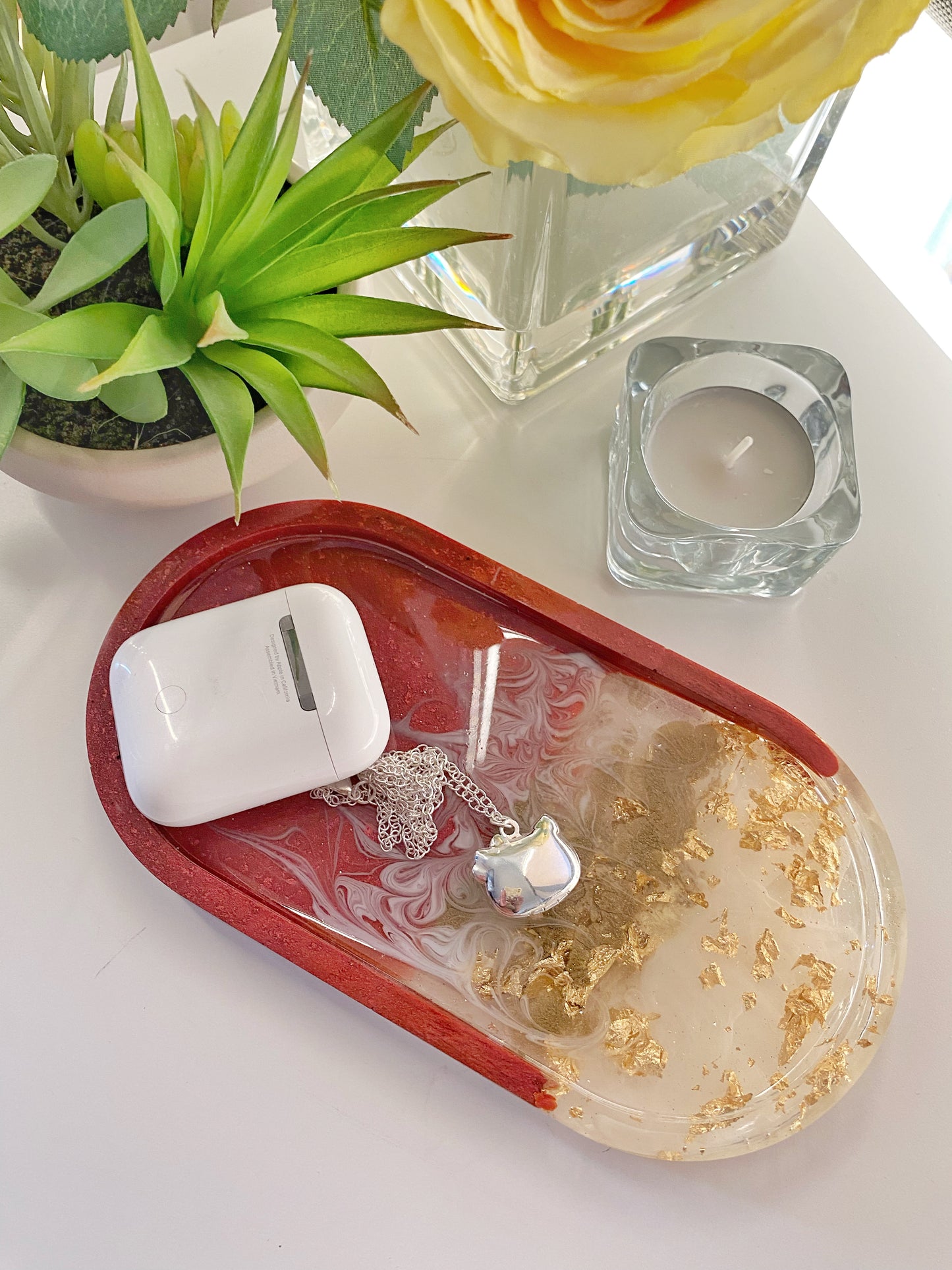 Oval Resin Organization Tray