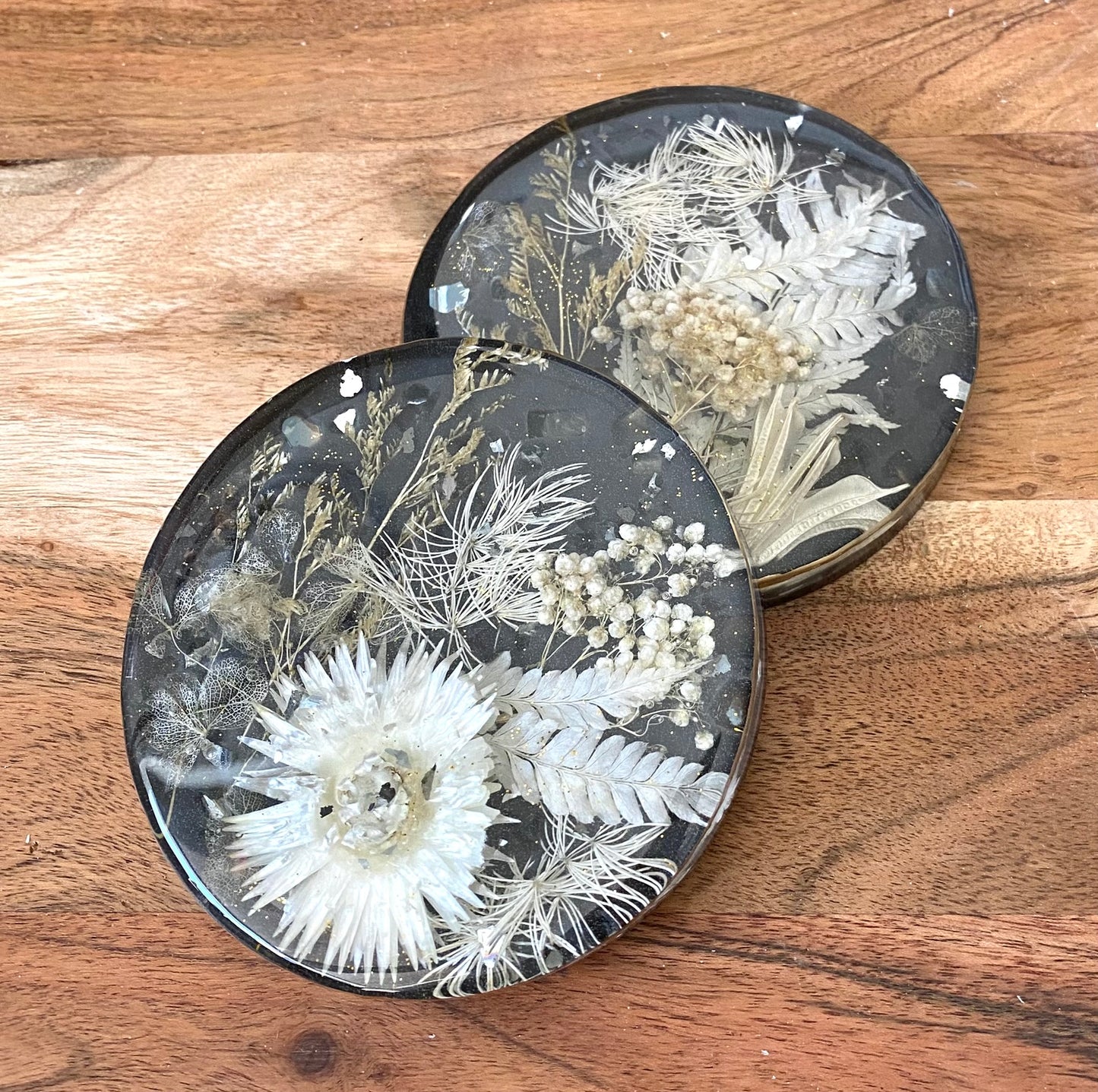 Flower Preservation Resin Coaster Mini Tray Set of 10 WHOLESALE