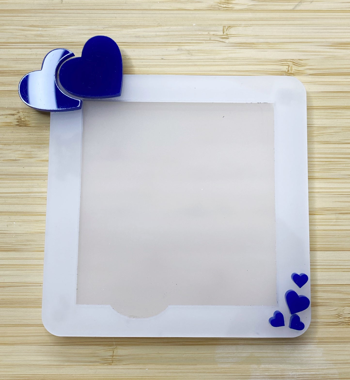 Acrylic Heart Sticky Notepad Holder 3x3” - Set of 20 WHOLESALE