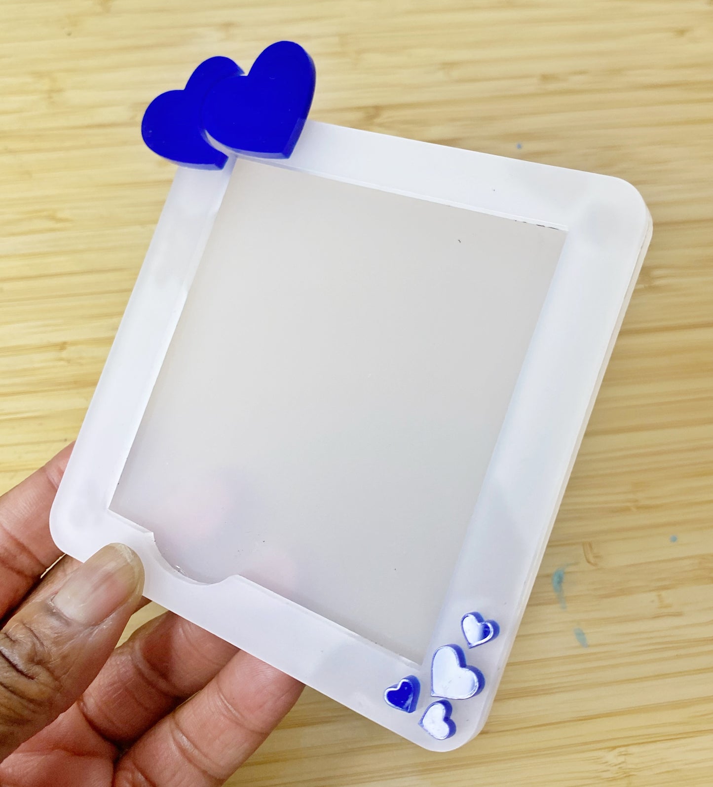 Acrylic Heart Sticky Notepad Holder 3x3” - Set of 20 WHOLESALE