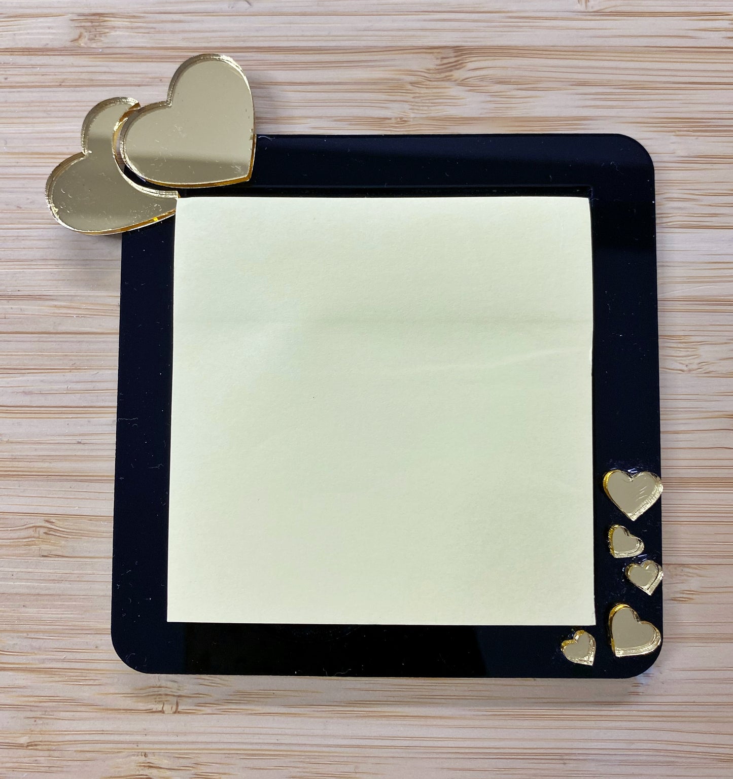 Acrylic Heart Sticky Notepad Holder 3x3” - Set of 20 WHOLESALE