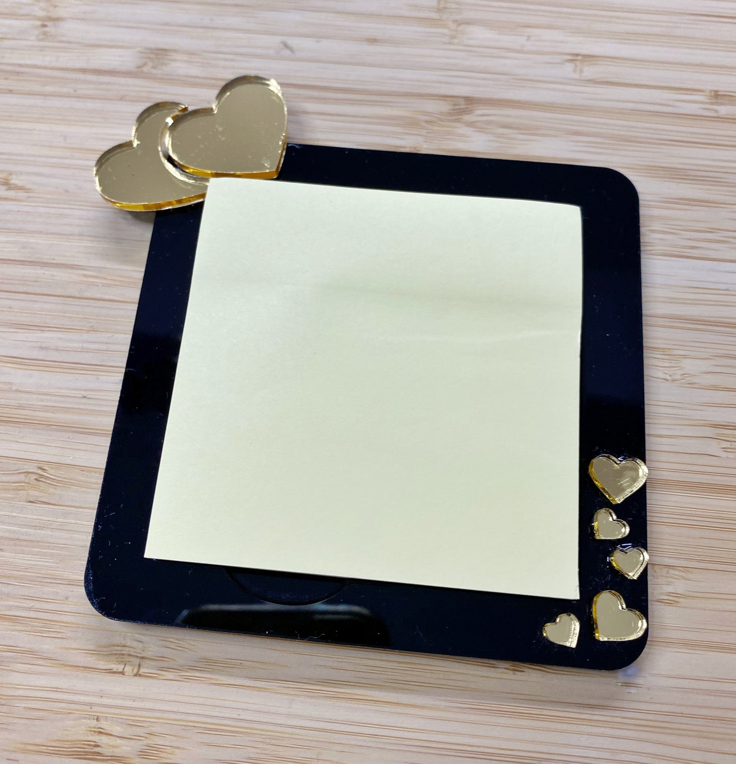 Acrylic Heart Sticky Notepad Holder