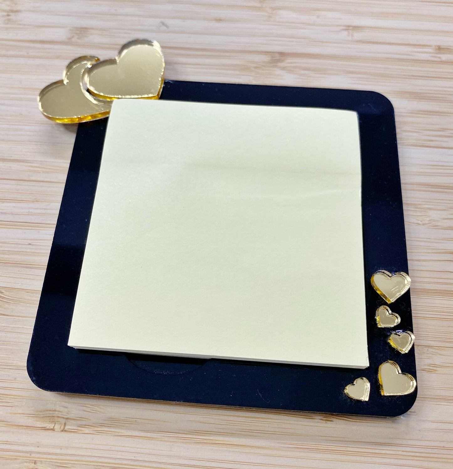 Acrylic Heart Sticky Notepad Holder