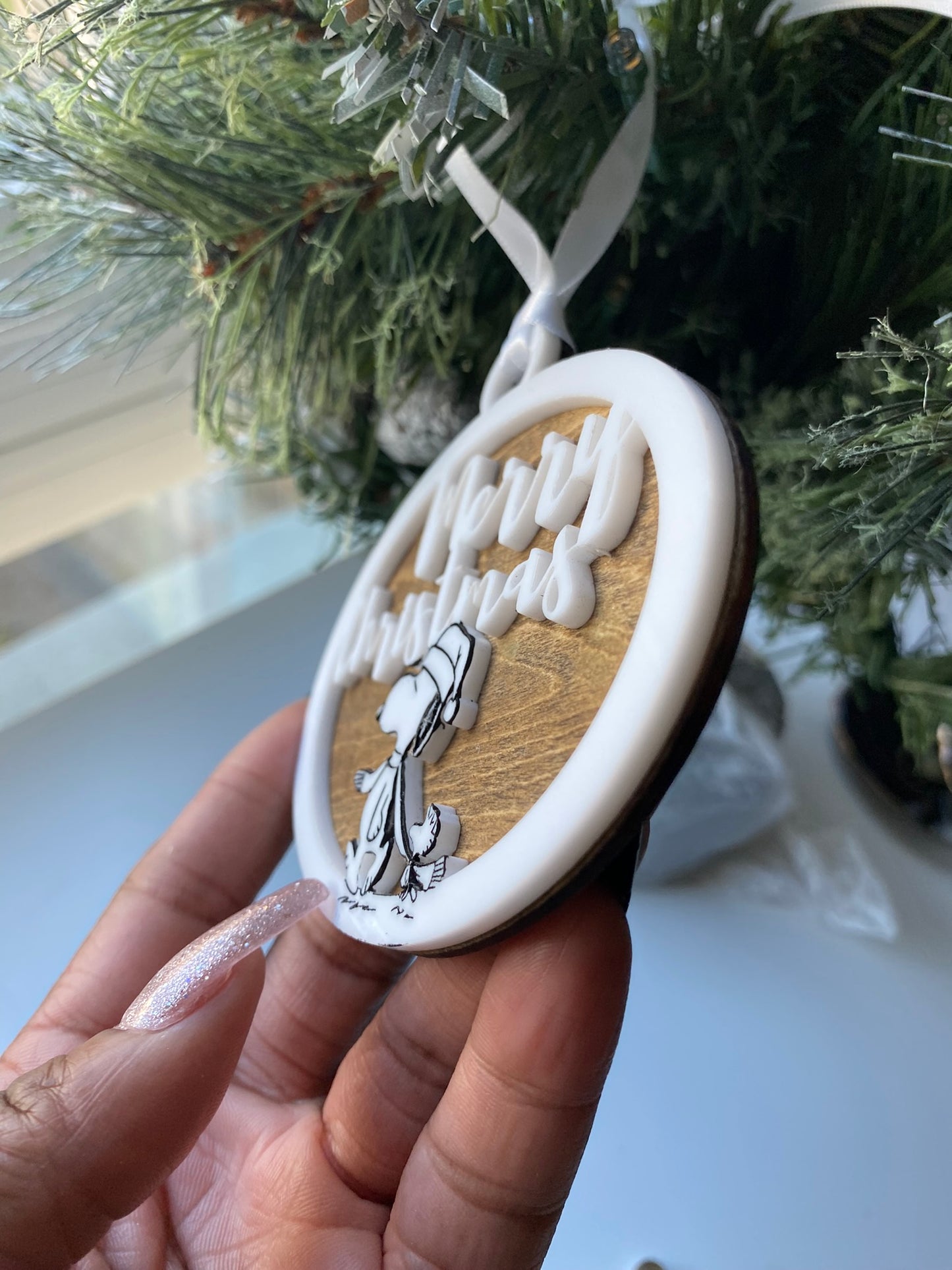 Merry Christmas Snoopy & Woodstock Ornament