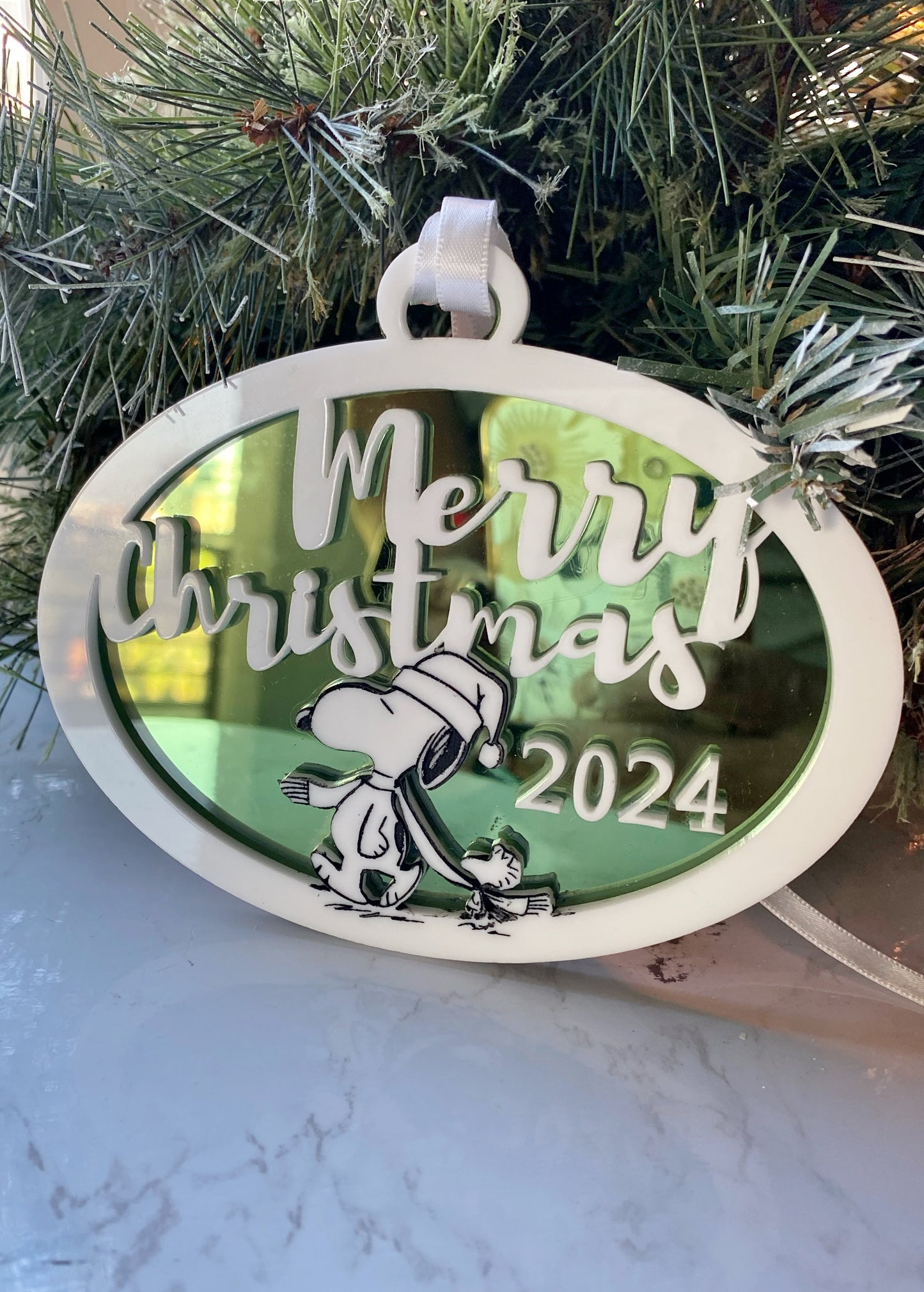 Merry Christmas Snoopy & Woodstock Ornament